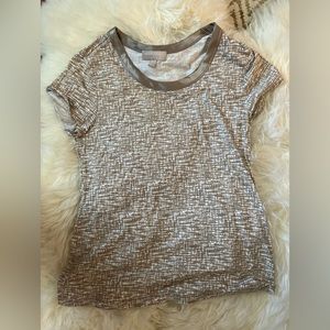 Banana Republic khaki print Luxe Touch Tee